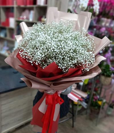 Букет цветов из: Гипсофила в Новощапово