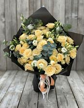 Букет цветов из:  Розы и Лизиантусы в Новощапово