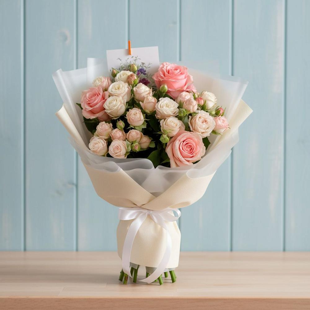 Букет цветов из: Розы в Новощапово