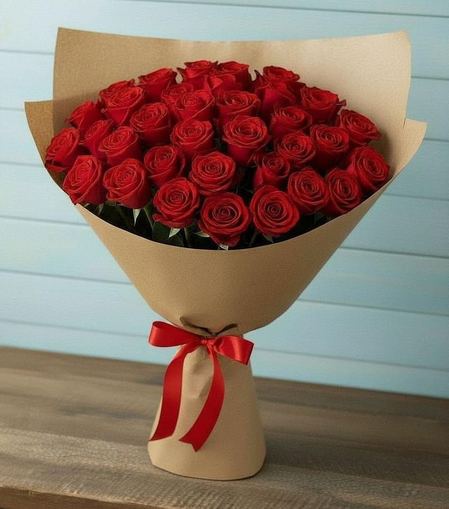 Букет Красные розы Милано в Новощапово
