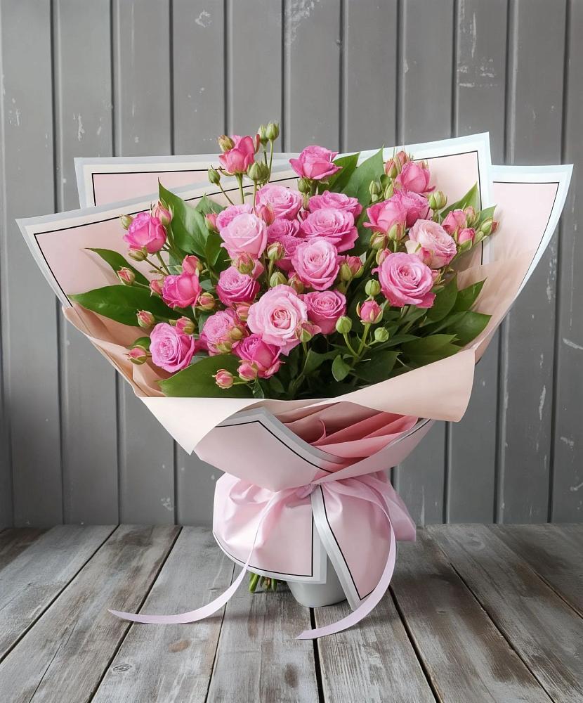 Букет Розовый кустик в Новощапово