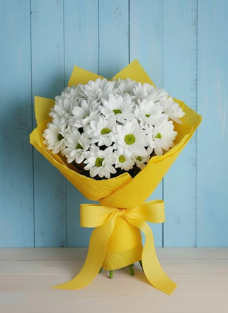 Букет цветов из: Хризантемы в Новощапово