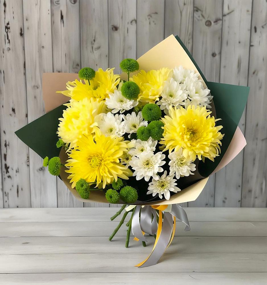 Букет цветов из: Хризантемы в Новощапово