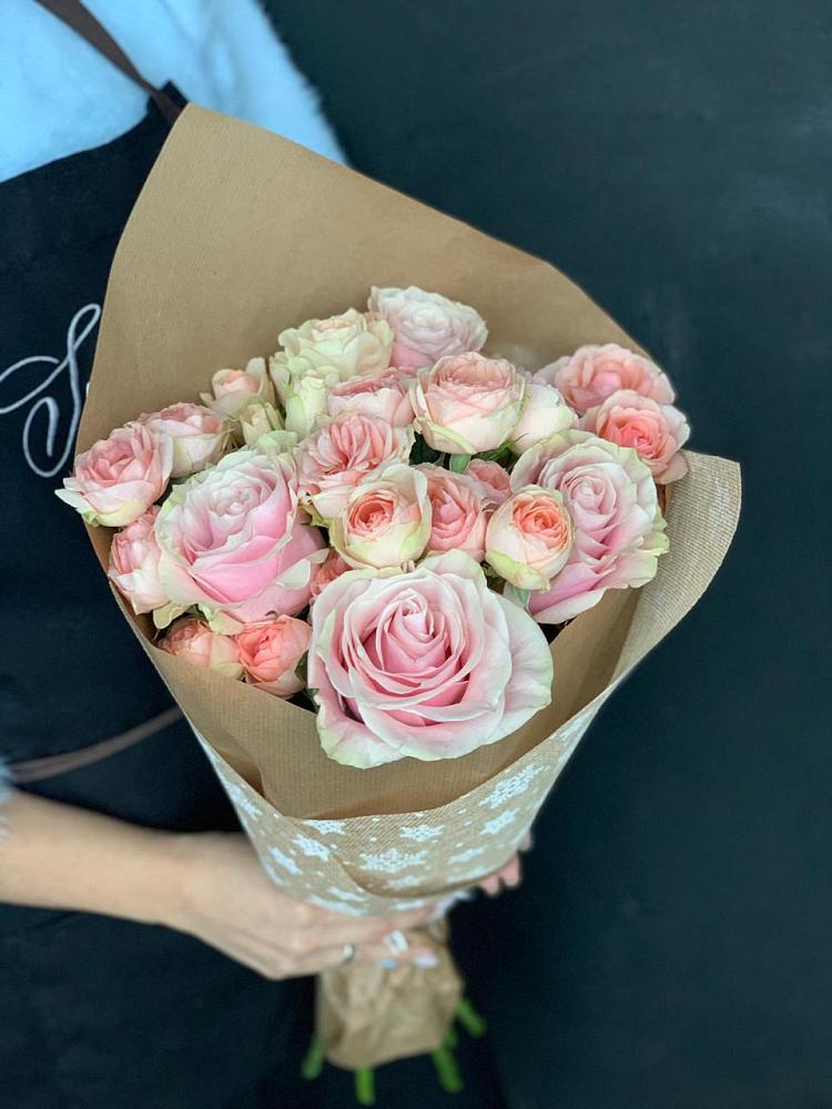 Букет цветов из: Хризантемы и Розы в Новощапово