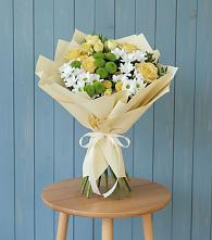 Букет цветов из:  Хризантемы и Розы #REPLACE_PRED# Новощапово