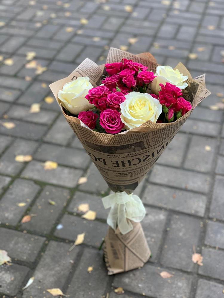 Букет цветов из: Розы в Новощапово