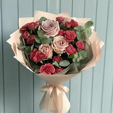 Букет цветов из:  Гвоздики и Розы в Новощапово