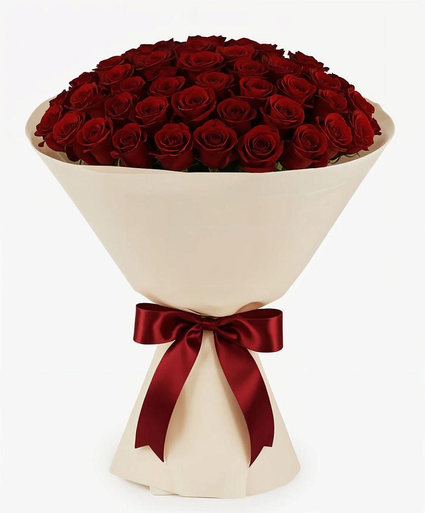 Букет 101 Бордовая роза Блэк Бакарра в Новощапово