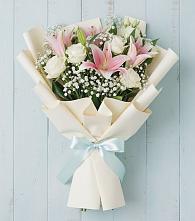 Букет цветов из:  Лилии в Новощапово
