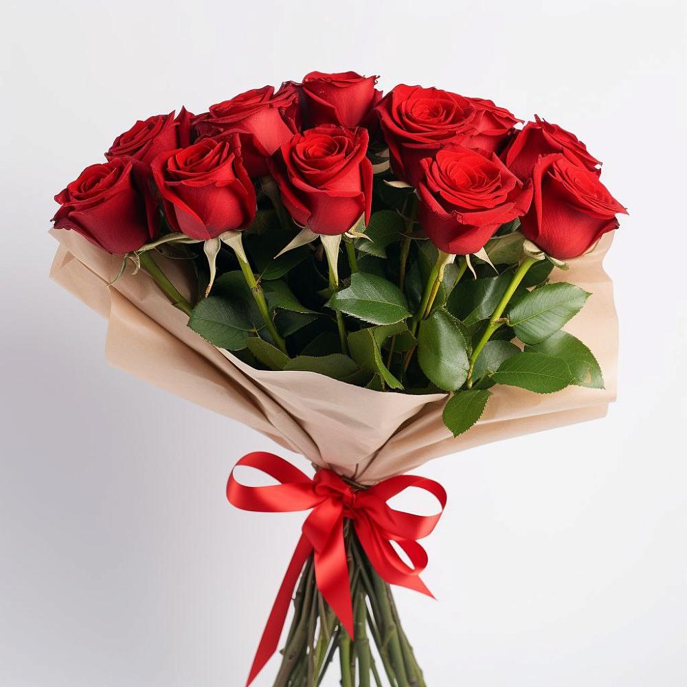 Букет 11 Красных роз Эдлесс Лав в Новощапово